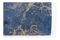 Louis de Poortere Vloerkleden^Vloerkleed Abyss Blue 8629 Mad Men Cracks |