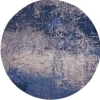 Sale Louis de Poortere Vloerkleed Abyss Blue 8629 Mad Men Cracks |