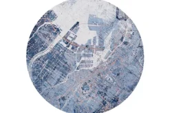 Louis de Poortere Vloerkleden^Vloerkleed Conductive Blue 9314 Tokyo Cities |