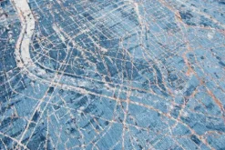 Louis de Poortere Vloerkleden^Vloerkleed Conductive Blue 9314 Cities |