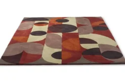 Hot Brink & Campman Vloerkleed Cosmo Red Pale Green 95203 Decor |