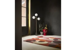 Hot Brink & Campman Vloerkleed Cosmo Red Pale Green 95203 Decor |