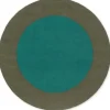 Brink & Campman Vloerkleden^Vloerkleed Festival Round Aqua 496308 Habitat |