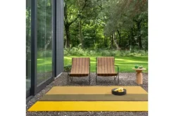 Discount Brink & Campman Vloerkleed Festival Stripes Yellow 496516 Habitat |