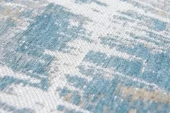 Outlet Louis de Poortere Vloerkleed Long Island Blue 8718 Atlantic Streaks |