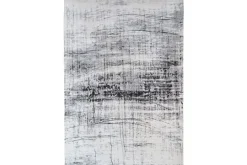 New Louis de Poortere Vloerkleed Metro Black & White 8926 Mad Men Griff |