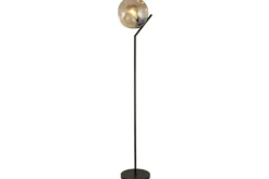 New Searchlight Vloerlamp EU22122-1BK Punch