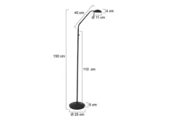 Steinhauer Vloerlampen^Vloerlamp 7501ZW Mexlite
