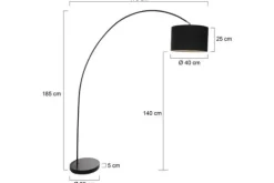 Steinhauer Vloerlampen^Vloerlamp 7976ZW Solva Mexlite