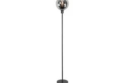 Highlight Vloerlampen^Vloerlamp Zwart Rookglas Fantasy
