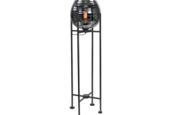 Highlight Vloerlampen^Vloerlamp Zwart Rookglas Fantasy