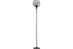Highlight Vloerlampen^Vloerlamp Zwart Rookglas Fantasy