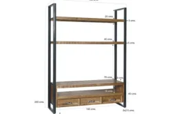 Livingfurn Opbergkasten|Boekenkasten^Wandkast Nairobi
