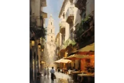 Urban Cotton Wandkleden^Wandkleed Barcelona
