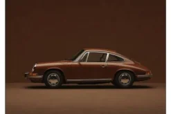 Clearance Urban Cotton Wandkleed Brown Porsche