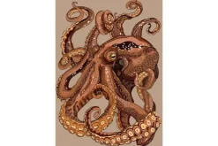 Clearance Urban Cotton Wandkleed Pulpo