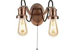 Sale Searchlight Wandlamp 1062-2CU Olivia