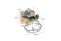 Anne Lighting Wandlamp 1578GR Geurnesey