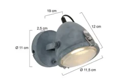 Hot Steinhauer Wandlamp 1311GR Paco Mexlite