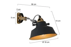 Steinhauer Wandlampen^Wandlamp 1320ZW Nové Mexlite
