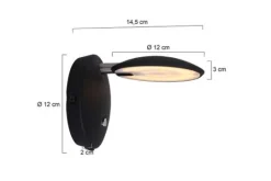 Steinhauer Wandlampen^Wandlamp 1442ZW Zenith