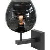 Outlet Highlight Wandlamp Zwart Rookglas Fantasy