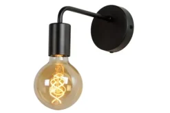 Discount Lucide Wandlamp Zwart Scott