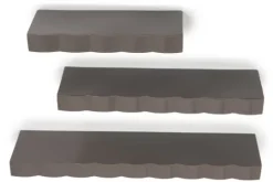By-Boo Wandrekken^Wandplanken dark taupe 240150 Prinz