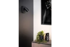 Lucide Spots|Wandlampen^Wandspot Zwart Nigel