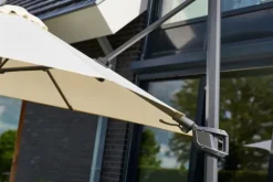 Discount Zweefparasol 300x300cm Beige 14.122.034 Shadowflex